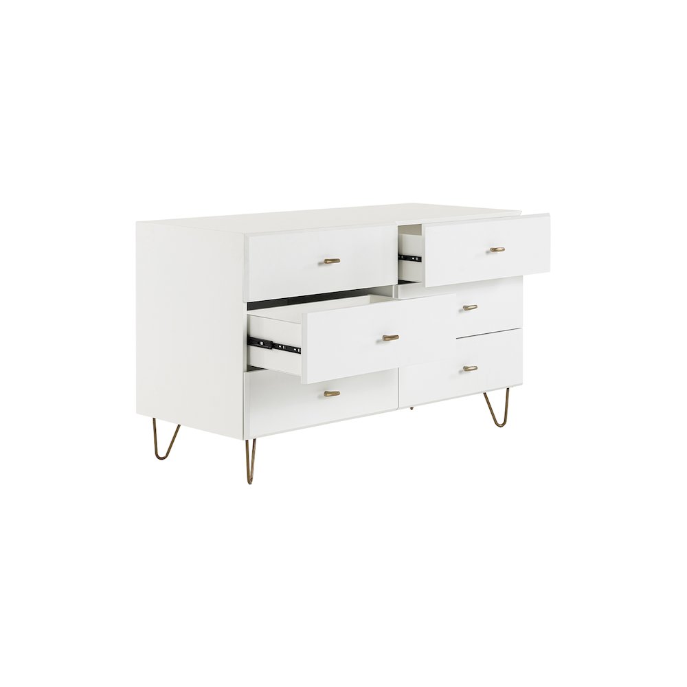 Bryan - Modern White Dresser. Picture 5