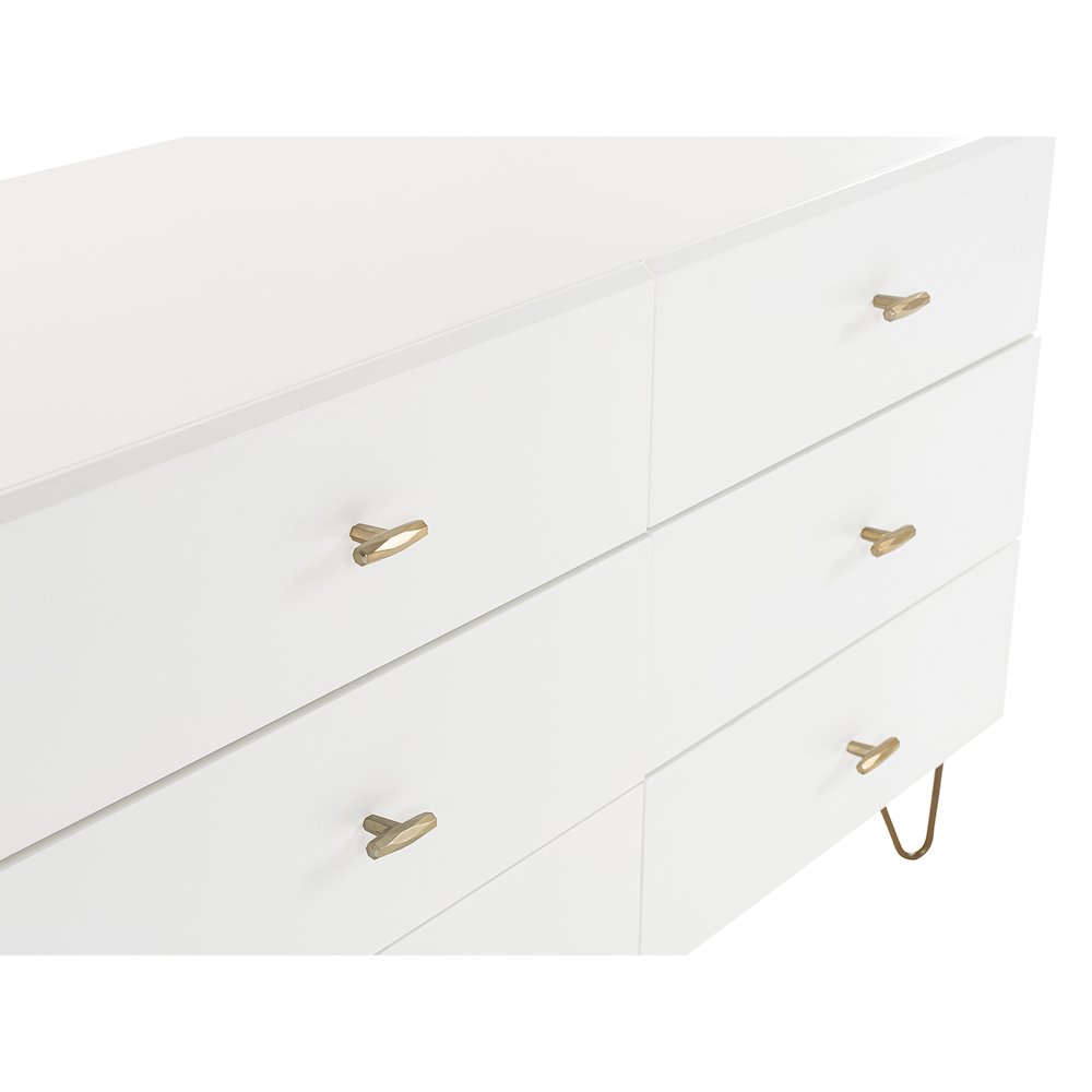Bryan - Modern White Dresser. Picture 7