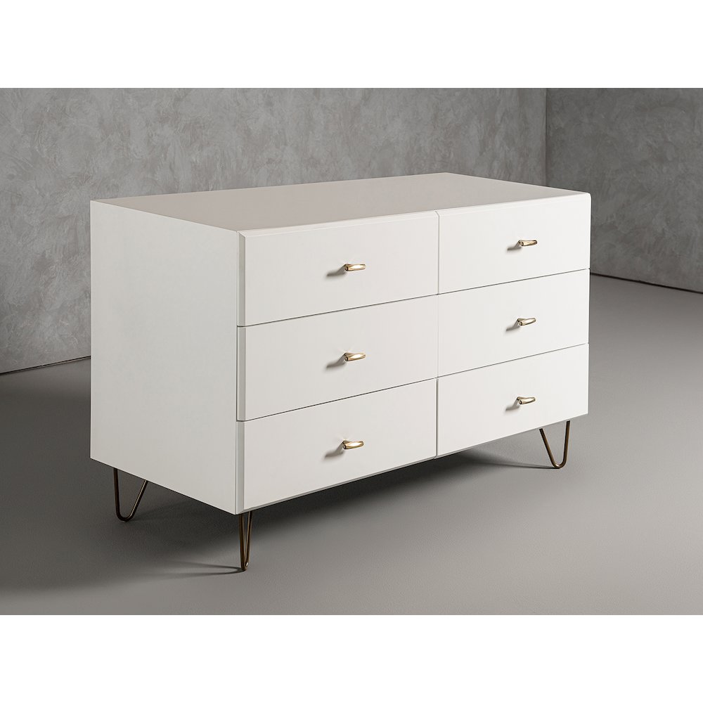 Bryan - Modern White Dresser. Picture 8