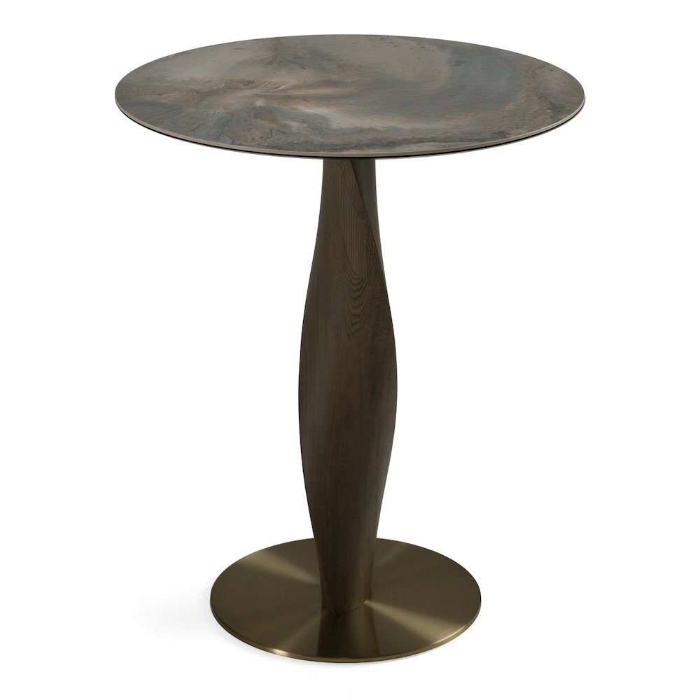 Calvary - Mid-Century Modern Ceramic Grey Ash Bar Table. Picture 2