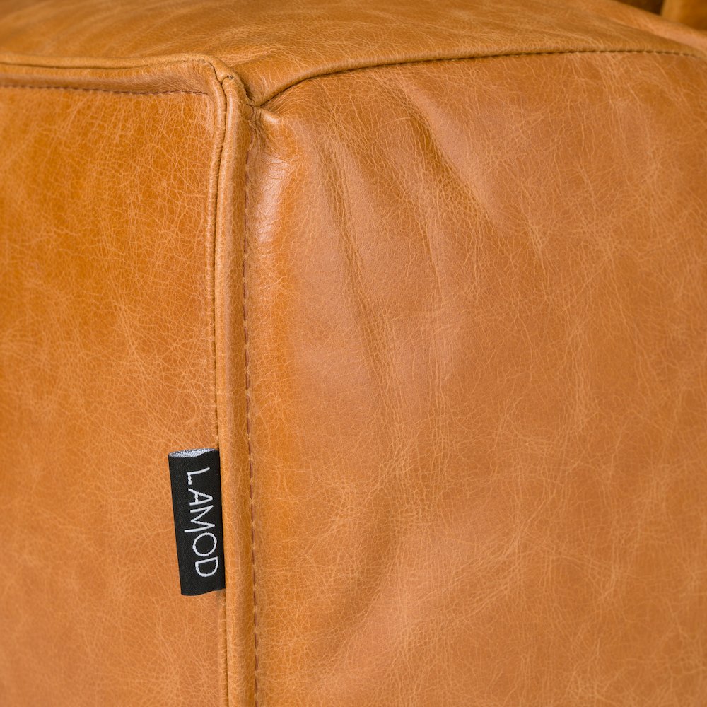 Divani Casa Cambria - Modern Cognac Leather Sofa. Picture 7
