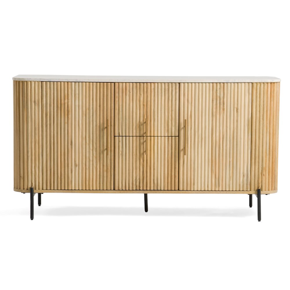 Modrest - Cambridge White Marble & Mango Buffet. Picture 1