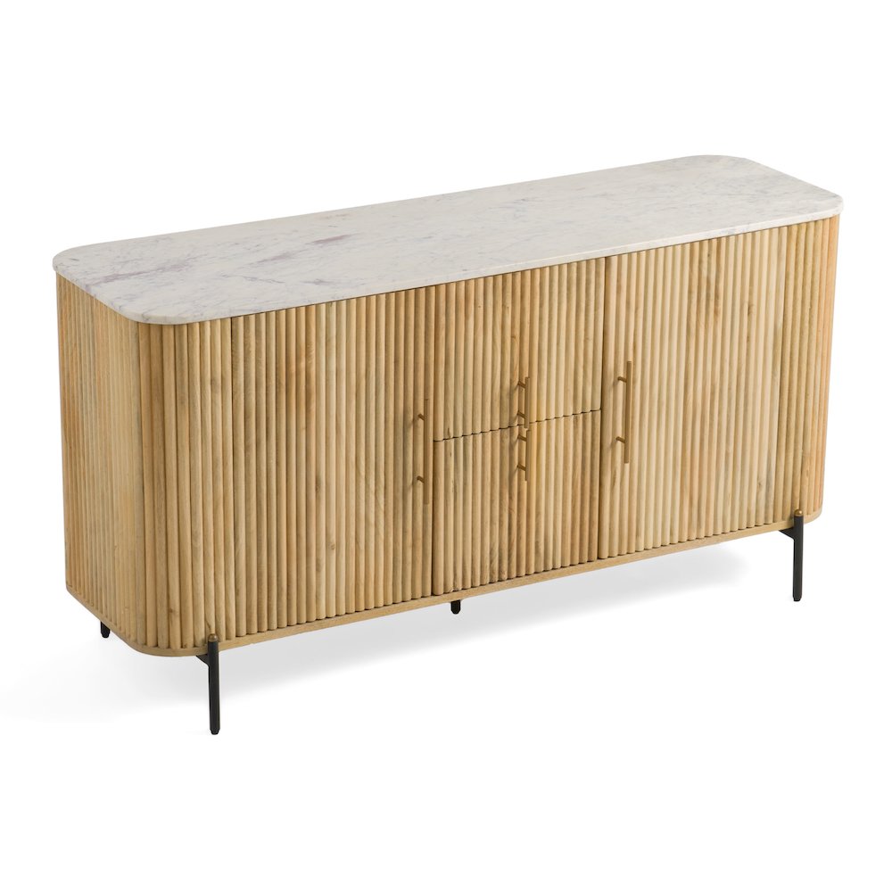 Modrest - Cambridge White Marble & Mango Buffet. Picture 4