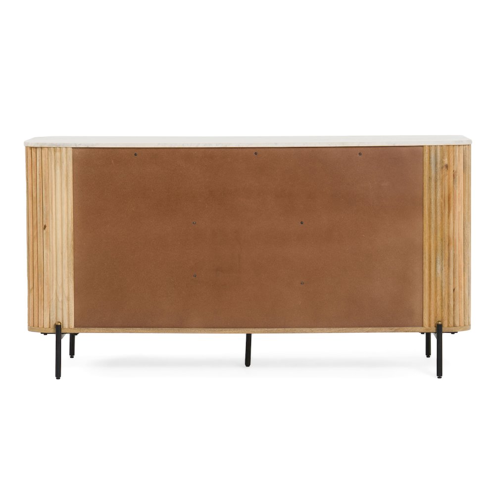 Modrest - Cambridge White Marble & Mango Buffet. Picture 7