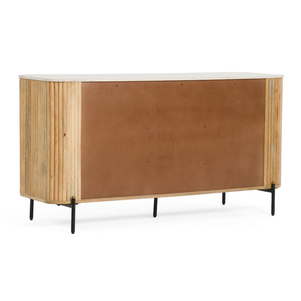 Modrest - Cambridge White Marble & Mango Buffet. Picture 8