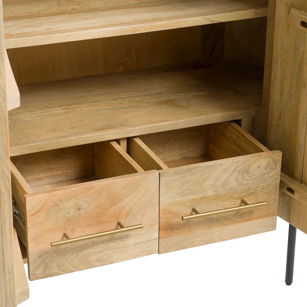 Modrest - Cambridge White Marble & Mango Tall Buffet. Picture 7