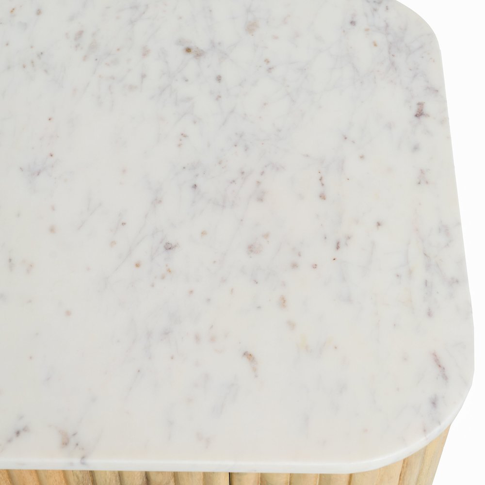Modrest - Cambridge White Marble & Mango Tall Buffet. Picture 8