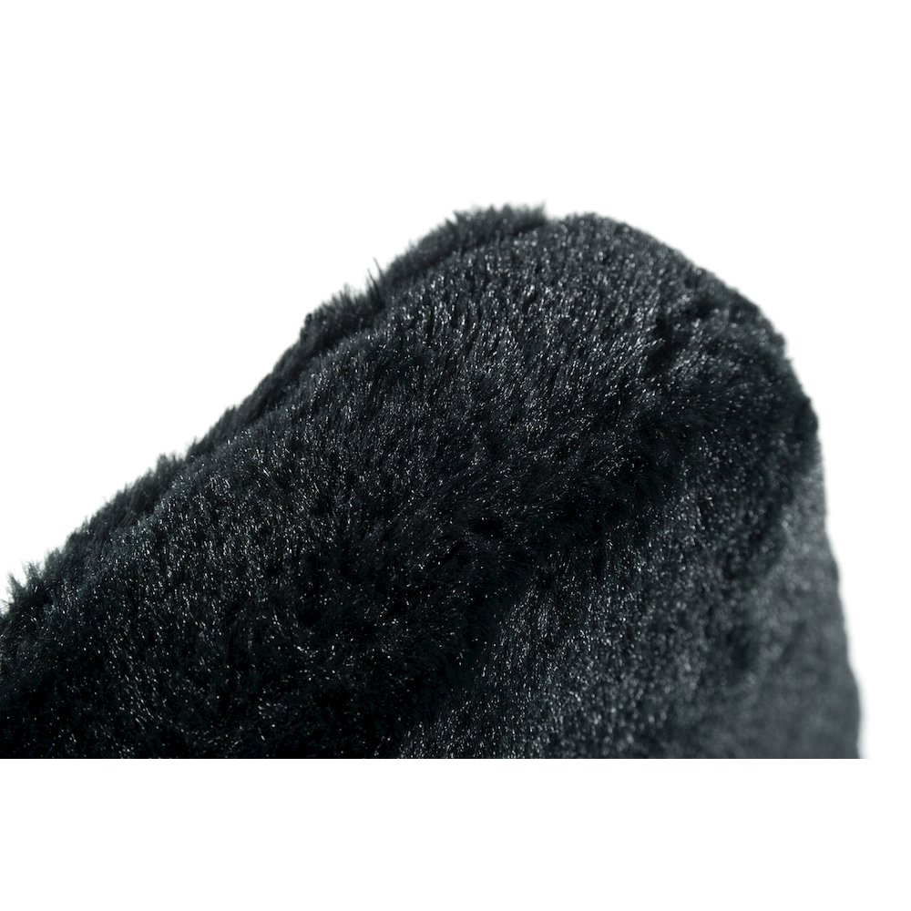 Candace - Modern Black Faux Fur Dining Chair (Set of 2). Picture 5