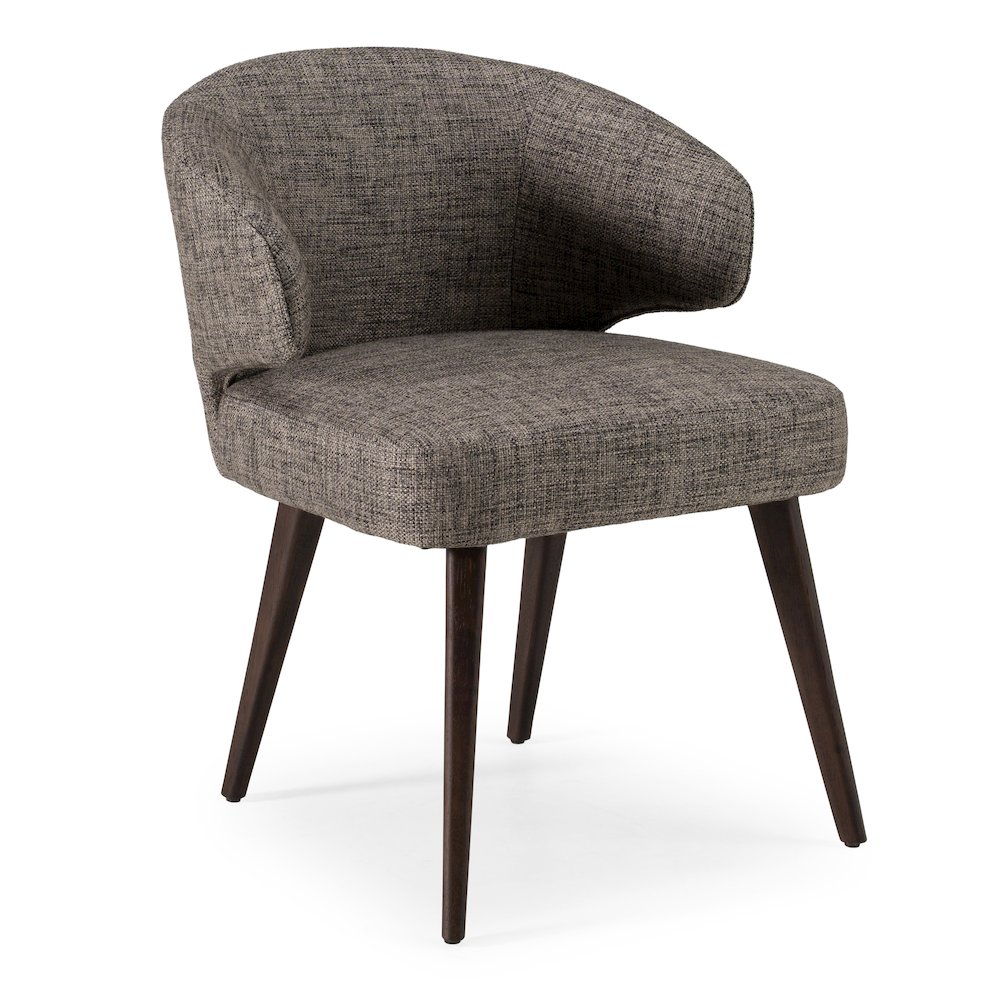 Carlton Modern Grey Fabric Dining Chair. Picture 1