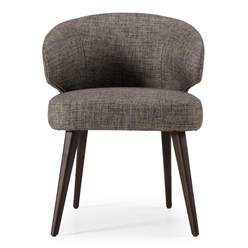 Carlton Modern Grey Fabric Dining Chair. Picture 3
