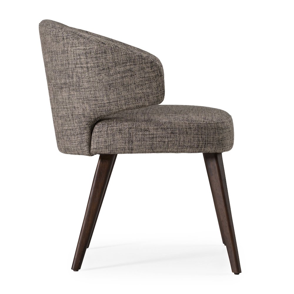 Carlton Modern Grey Fabric Dining Chair. Picture 4