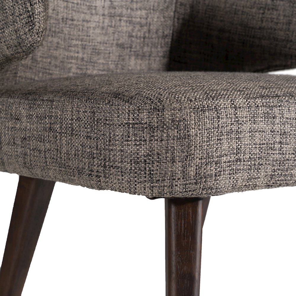 Carlton Modern Grey Fabric Dining Chair. Picture 7