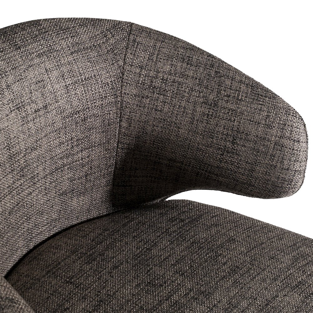 Carlton Modern Grey Fabric Dining Chair. Picture 8
