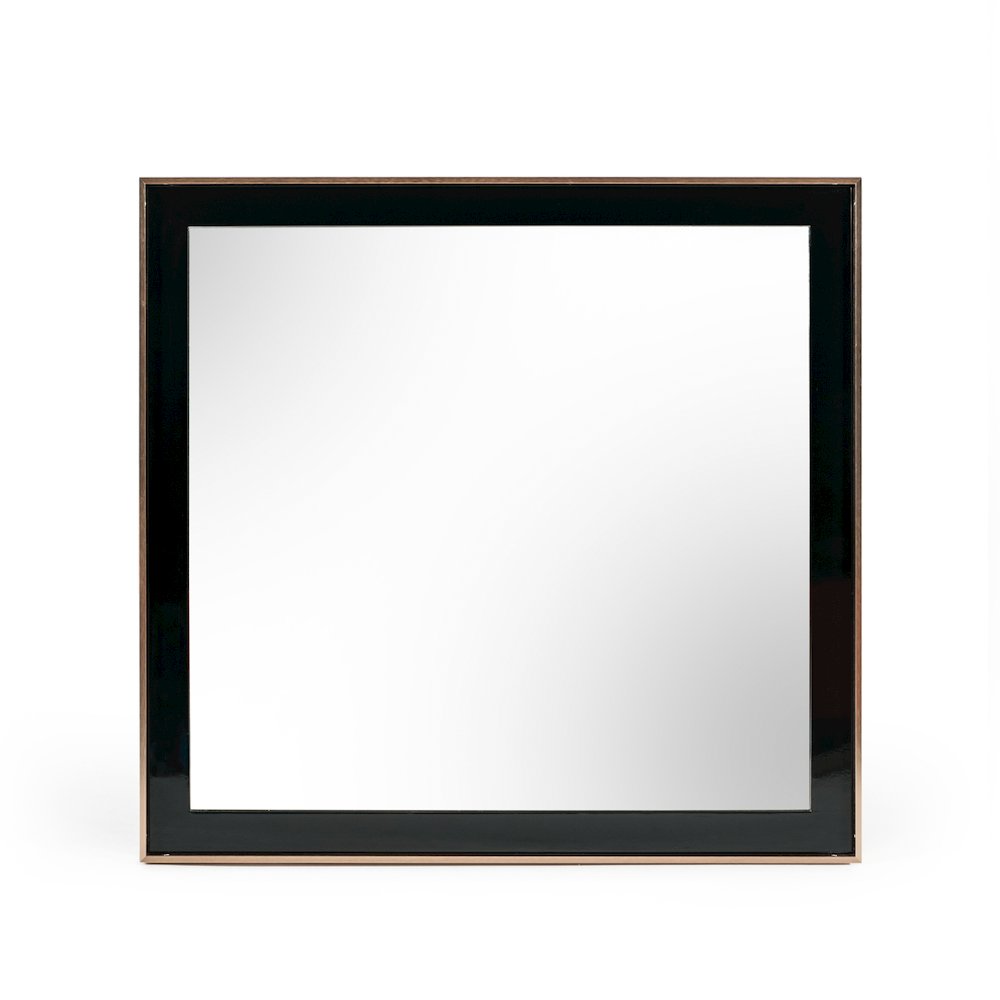 Nova Domus Cartier Modern Black & Rosegold Mirror. Picture 2