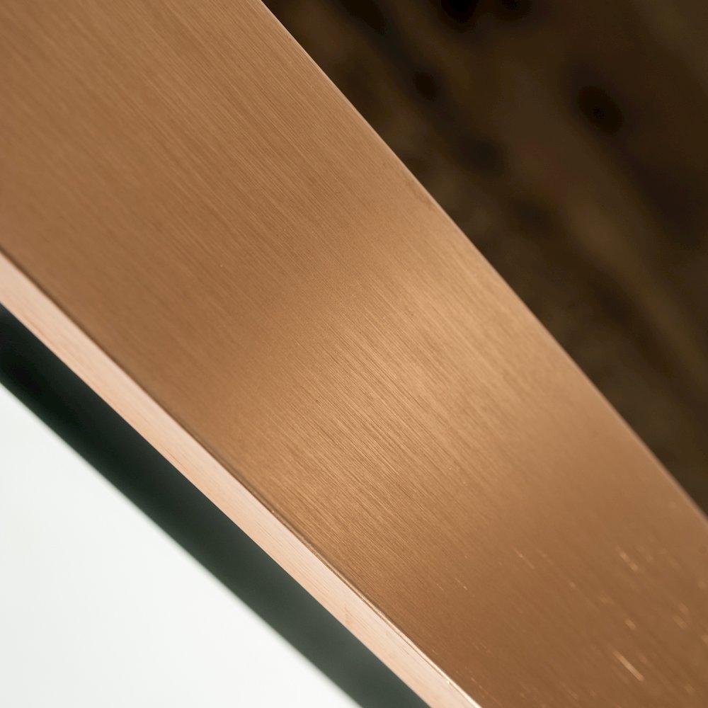 Nova Domus Cartier Modern Black & Rosegold Mirror. Picture 3