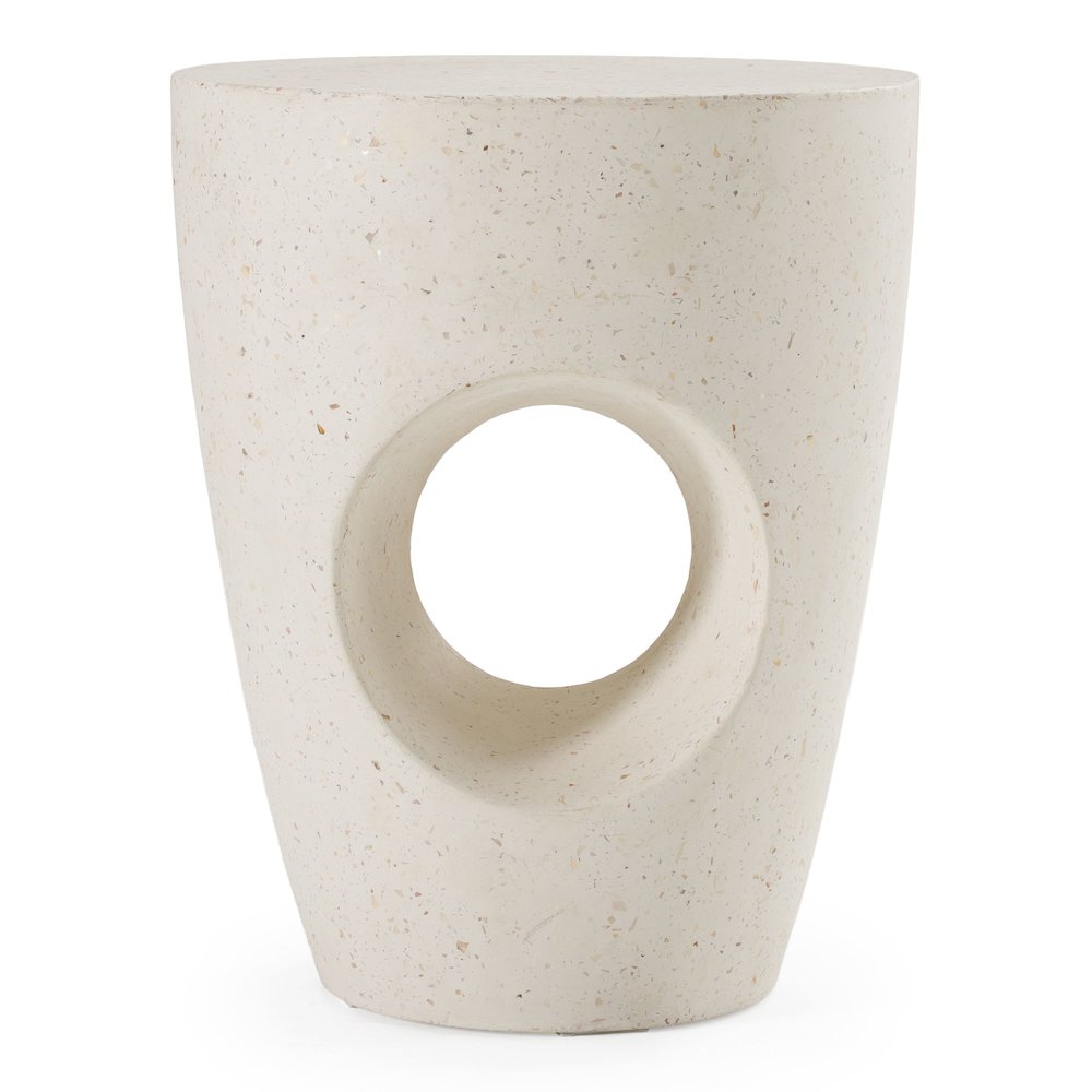 Carville - Modern Terrazzo Concrete Dining Stool. Picture 1