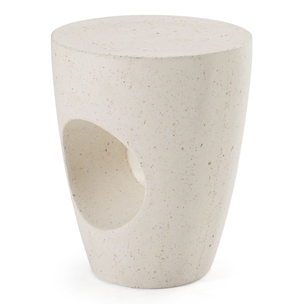 Carville - Modern Terrazzo Concrete Dining Stool. Picture 3