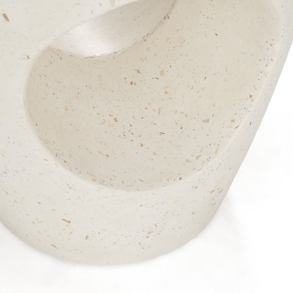 Carville - Modern Terrazzo Concrete Dining Stool. Picture 4