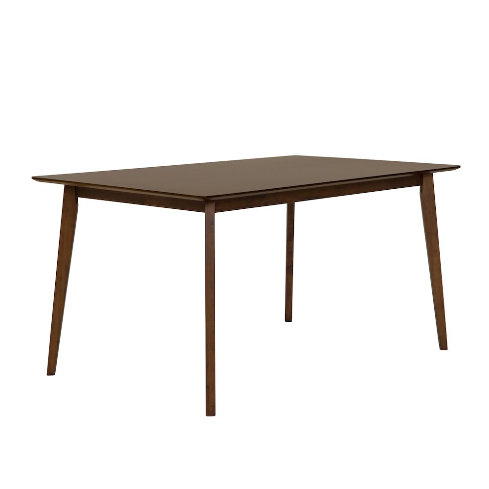 Castillo Jordan - Modern Grey Fabric Walnut 5-Piece Dining Set. Picture 4