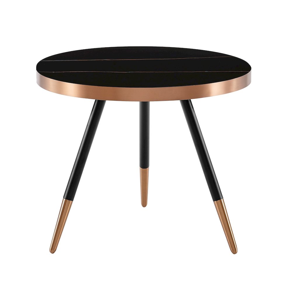 Modrest Cayson - Modern Black Ceramic Small Coffee Table. Picture 3