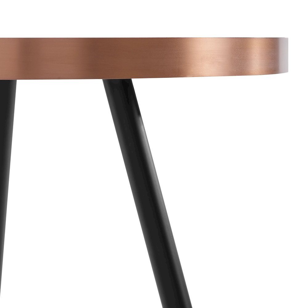 Modrest Cayson - Modern Black Ceramic Small Coffee Table. Picture 4