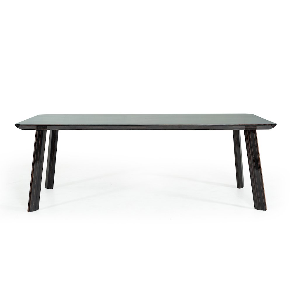 Modrest Chadwick Modern Ebony & Rosegold Dining Table. Picture 6
