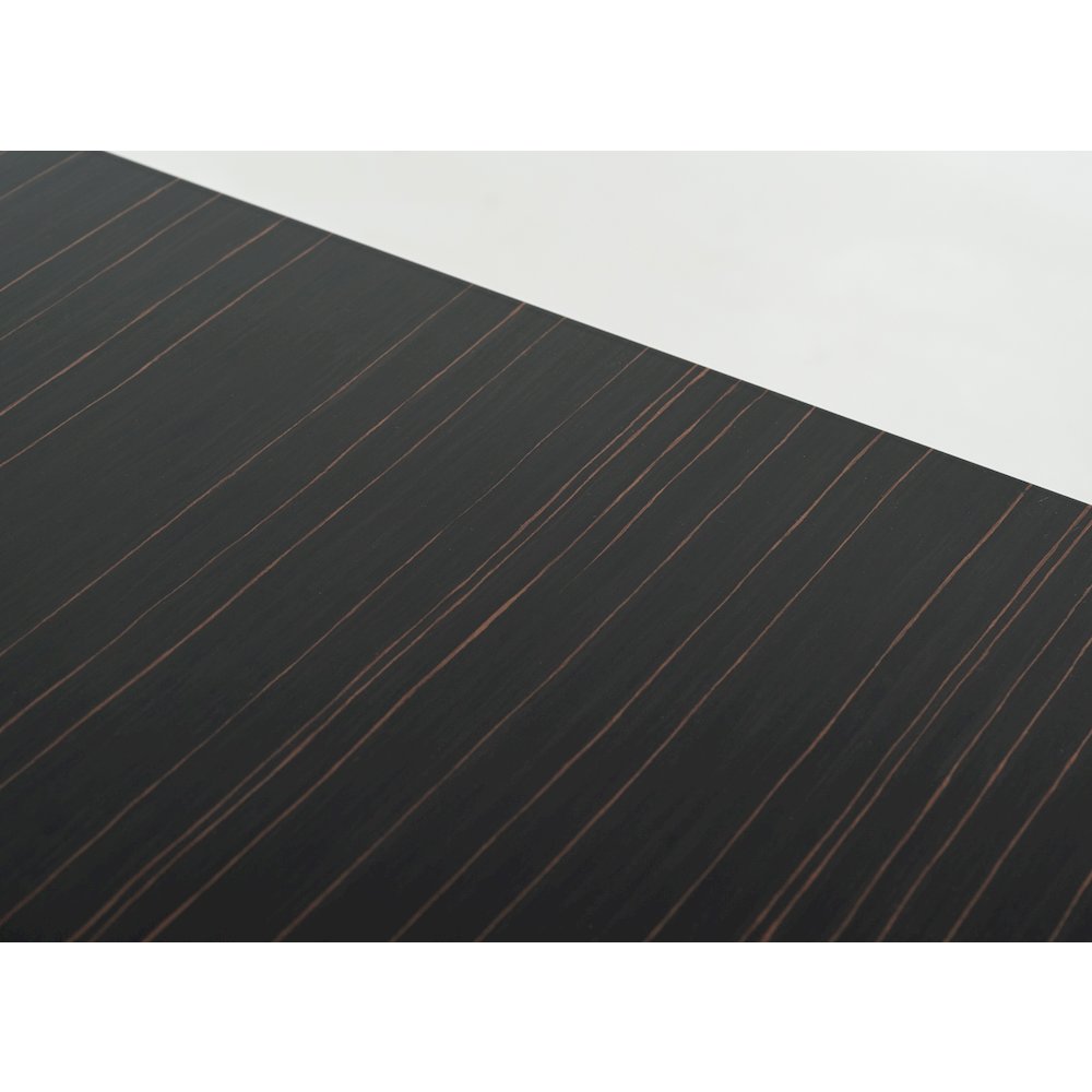 Modrest Chadwick Modern Ebony & Rosegold Dining Table. Picture 5