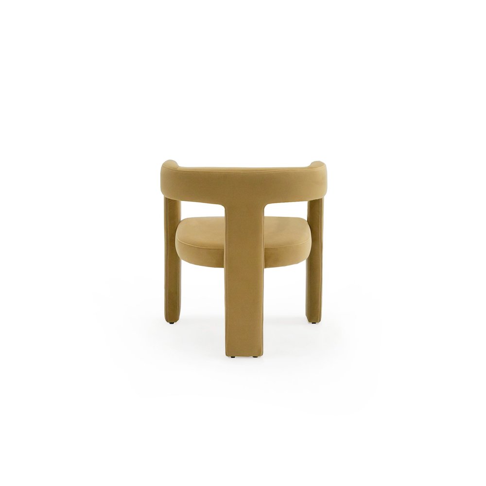 Modrest Cherish - Modern Tan Fabric Dining Chair. Picture 10