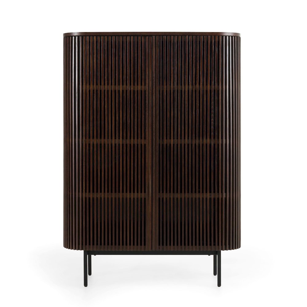 Modrest Clifton - Modern Smoked Ash Tall Buffet. Picture 1