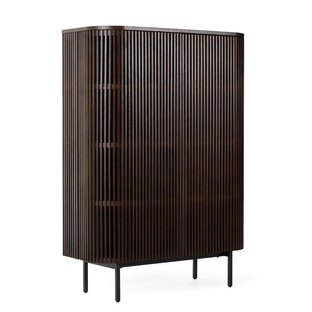 Modrest Clifton - Modern Smoked Ash Tall Buffet. Picture 2
