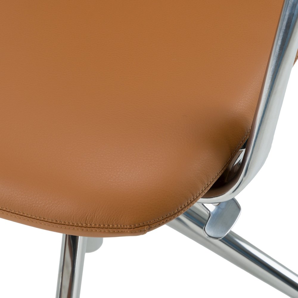 Modrest Clyne - Modern Camel Vegan Leather Executive Office Chair. Picture 7