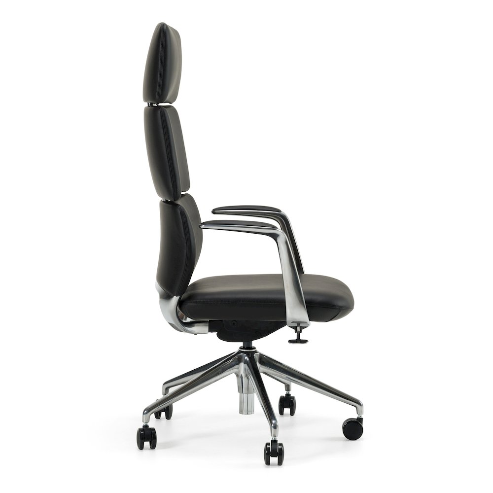 Modrest Clyne - Modern Black Vegan Leather Executive Office Chair. Picture 3