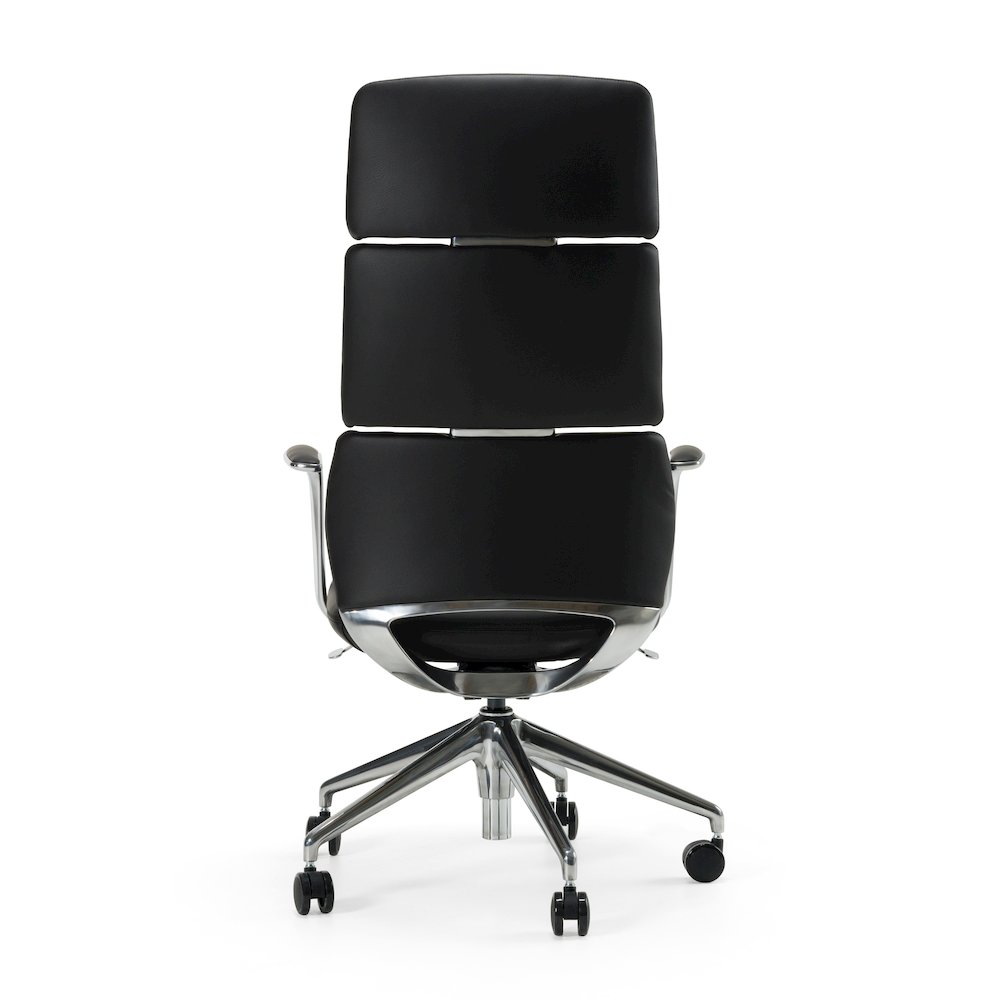 Modrest Clyne - Modern Black Vegan Leather Executive Office Chair. Picture 5