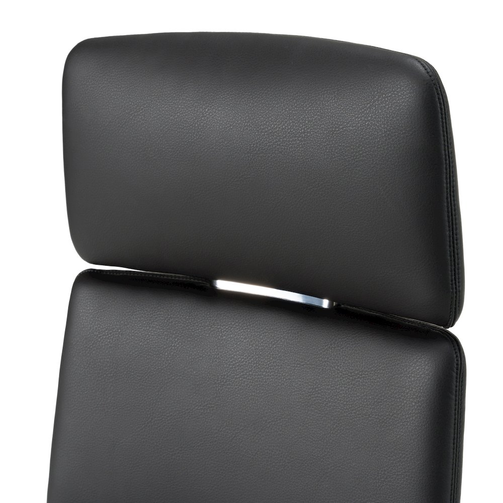 Modrest Clyne - Modern Black Vegan Leather Executive Office Chair. Picture 7