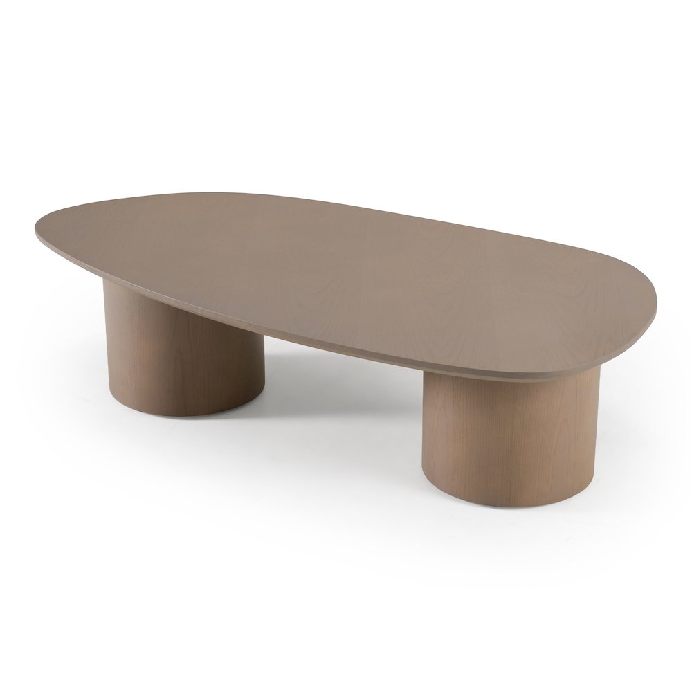 Connie - Modern White Oak Nesting Coffee Table Set. Picture 8