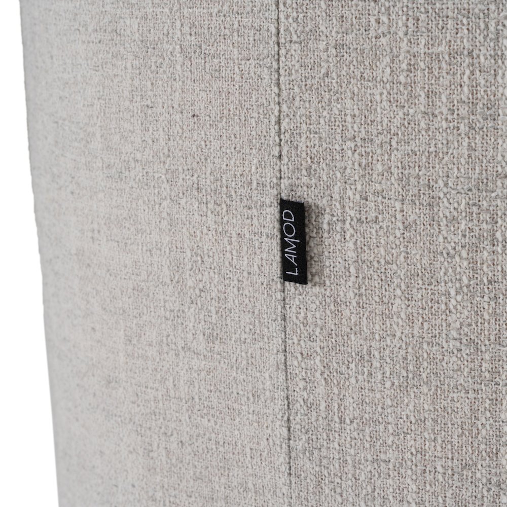 Correa - Modern Light Grey Fabric Swivel Dining Chair. Picture 5