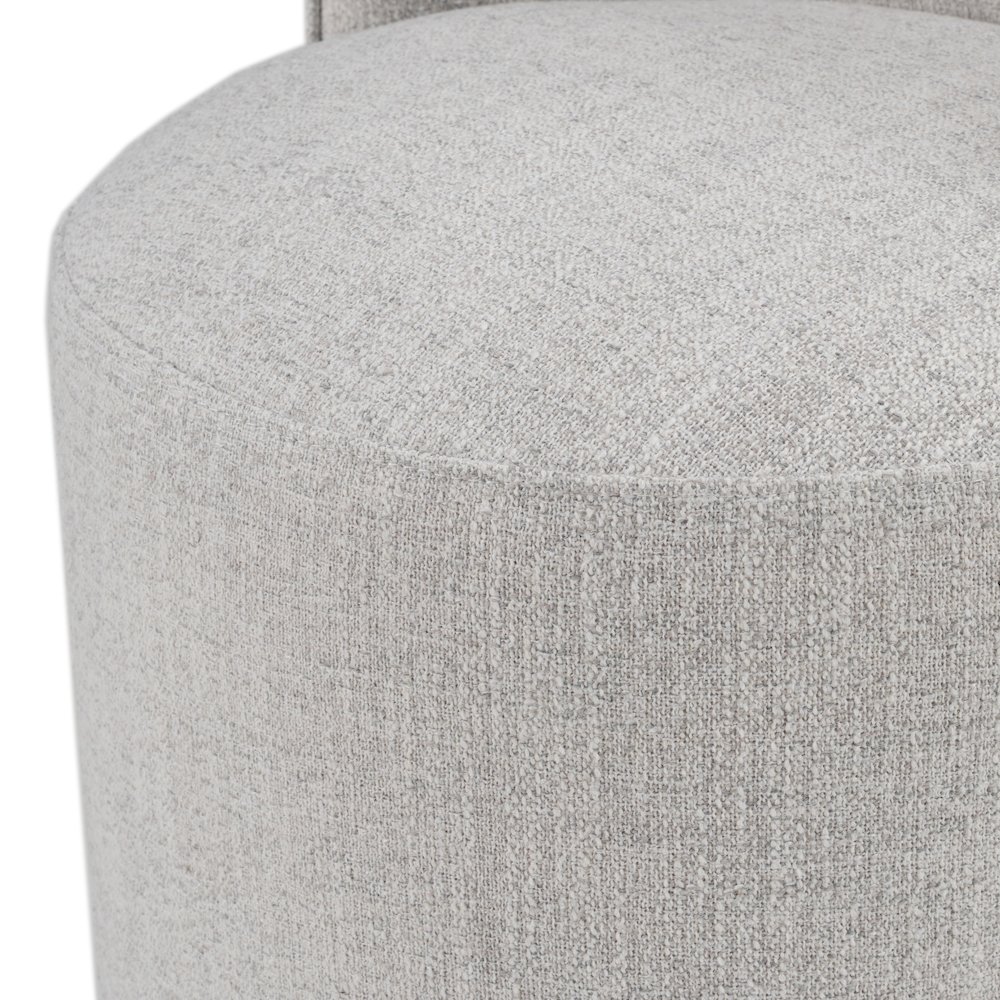 Correa - Modern Light Grey Fabric Swivel Dining Chair. Picture 6