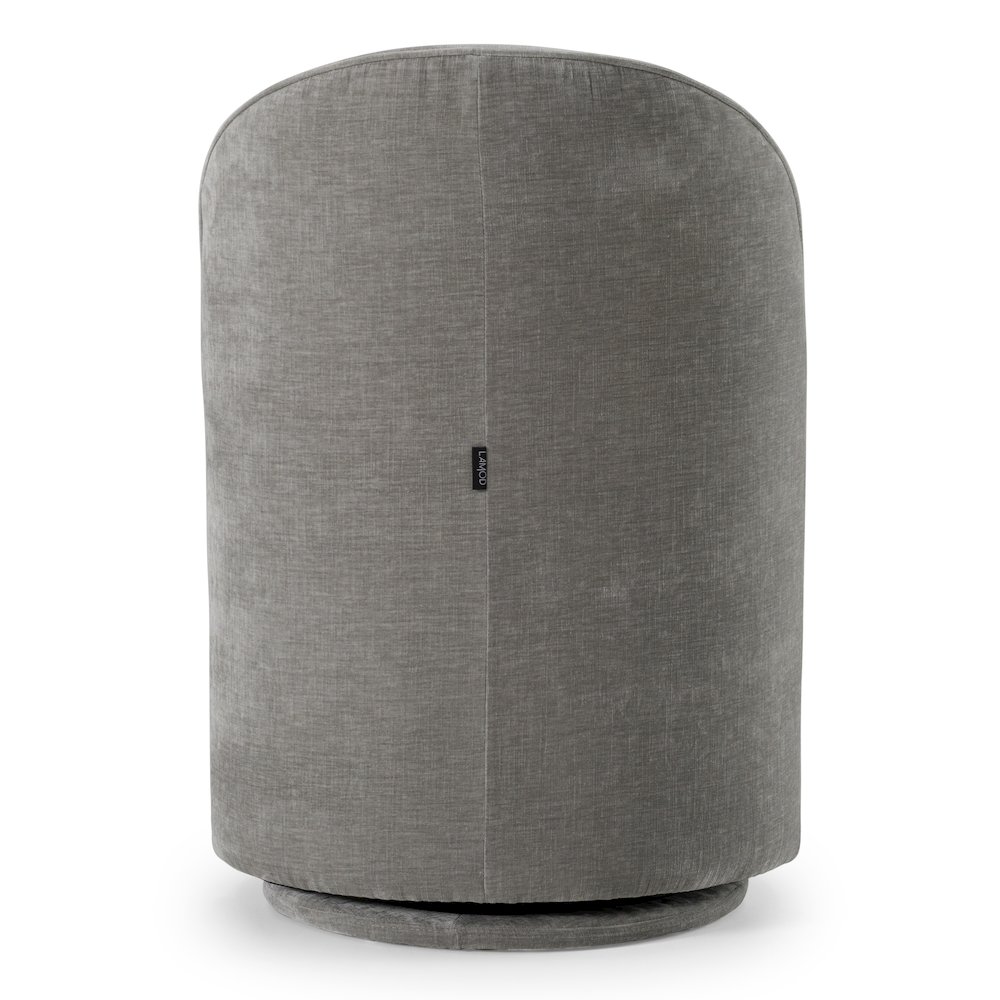 Correa - Modern Dove Grey Fabric Swivel Dining Chair. Picture 5