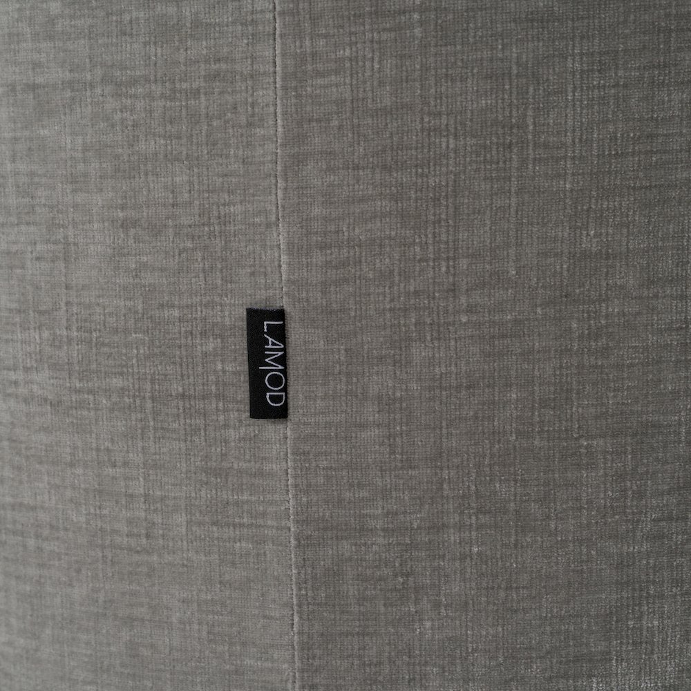 Correa - Modern Dove Grey Fabric Swivel Dining Chair. Picture 7