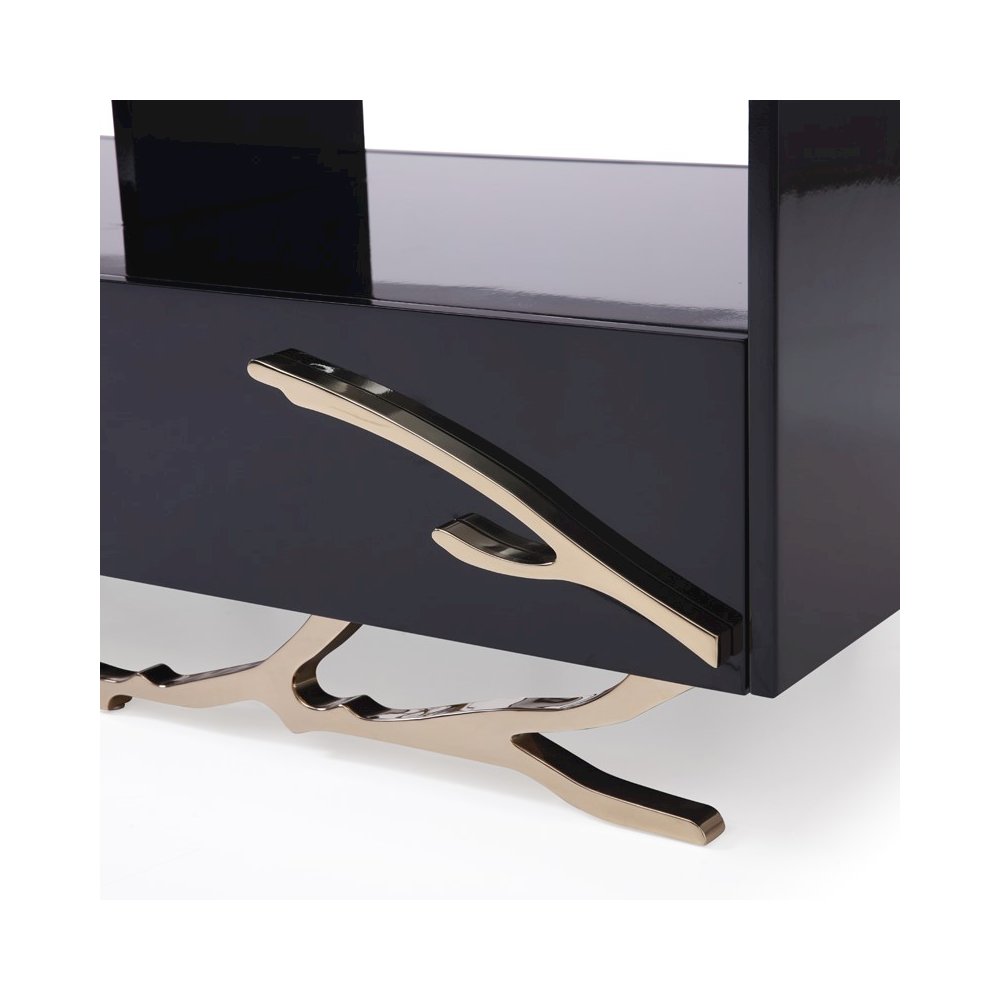 Legend Modern Black and Gold Coffee Table. Picture 5