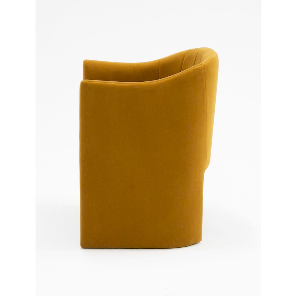 Modrest Danube - Modern Burnt Orange Fabric Dining Chair. Picture 3