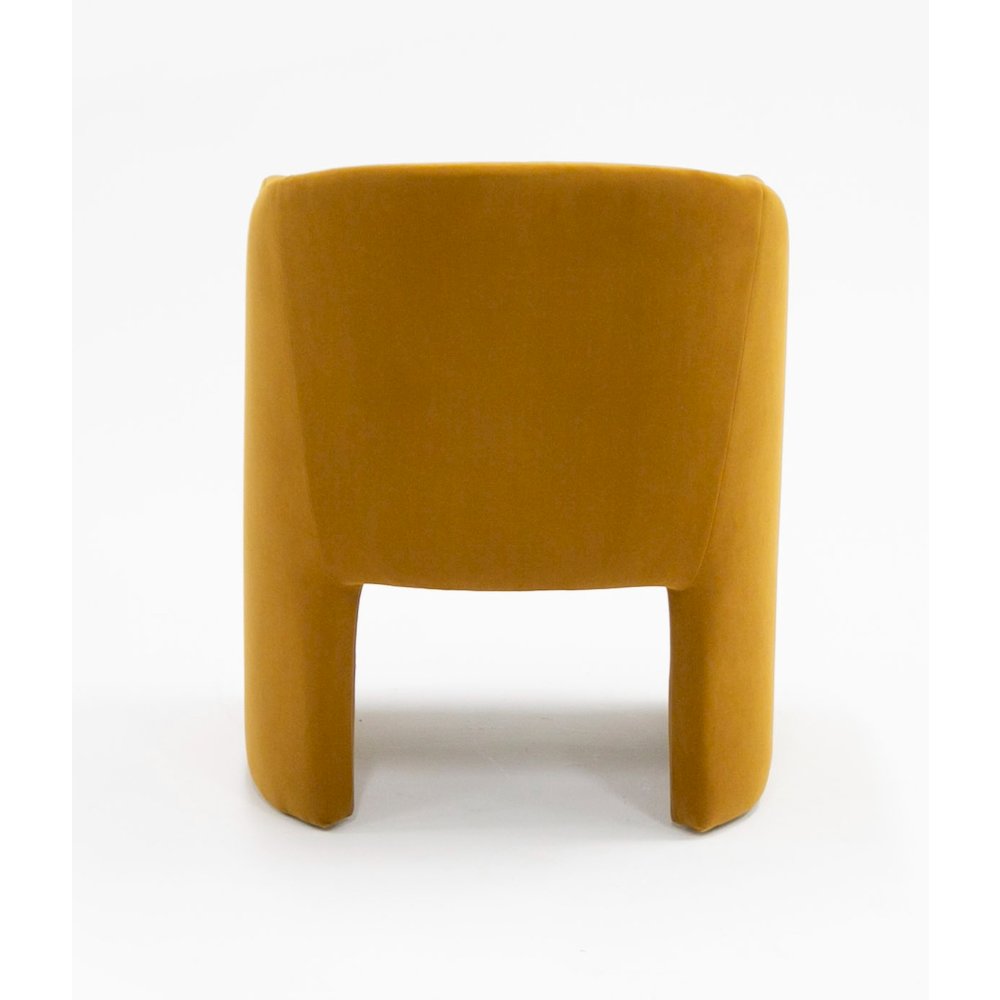 Modrest Danube - Modern Burnt Orange Fabric Dining Chair. Picture 4