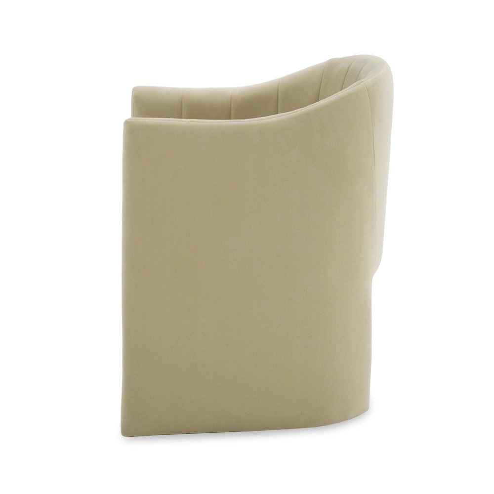 Modrest Danube - Modern Beige Fabric Dining Chair. Picture 3
