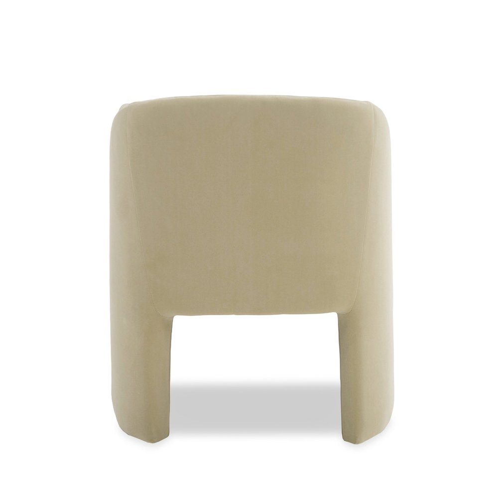 Modrest Danube - Modern Beige Fabric Dining Chair. Picture 4