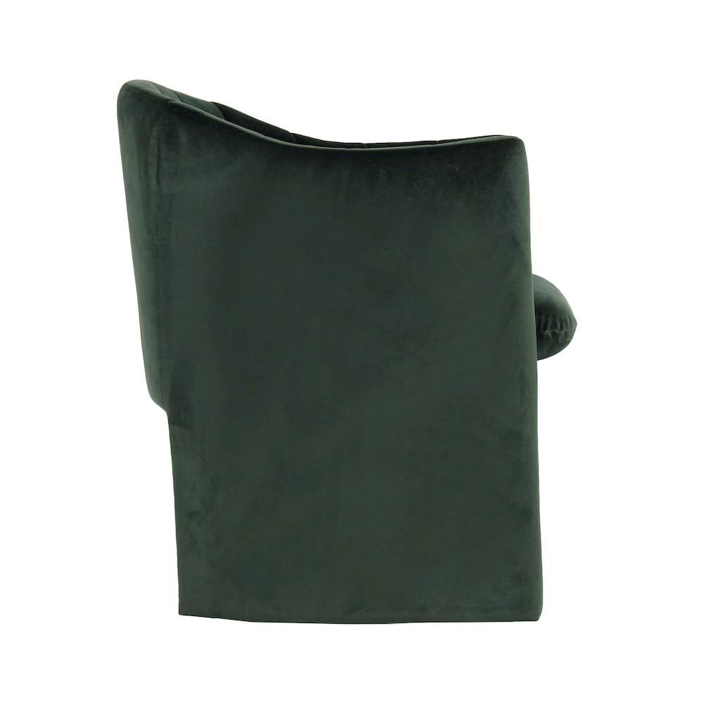 Modrest Danube - Modern Jade Green Fabric Dining Chair. Picture 2