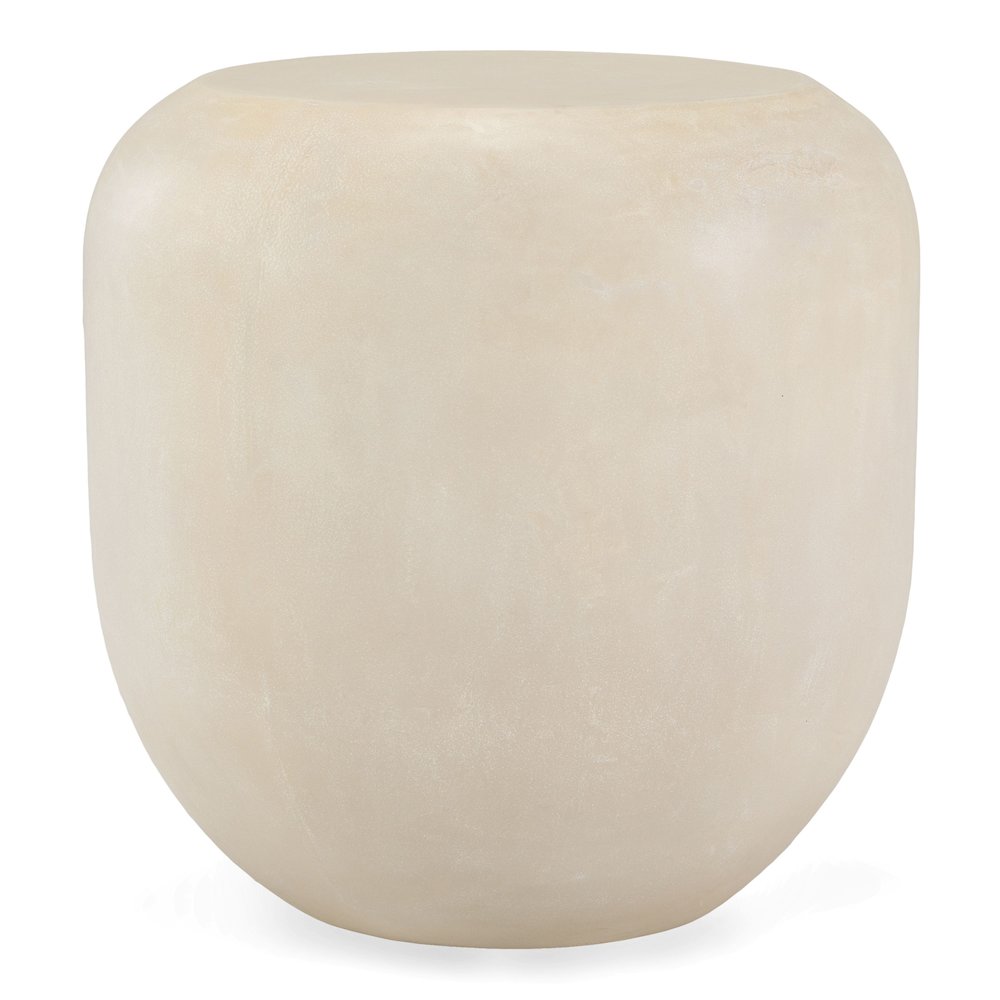 Denny - Modern Beige Fiberform End Table. Picture 1