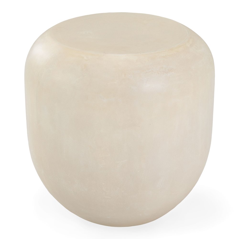 Denny - Modern Beige Fiberform End Table. Picture 3