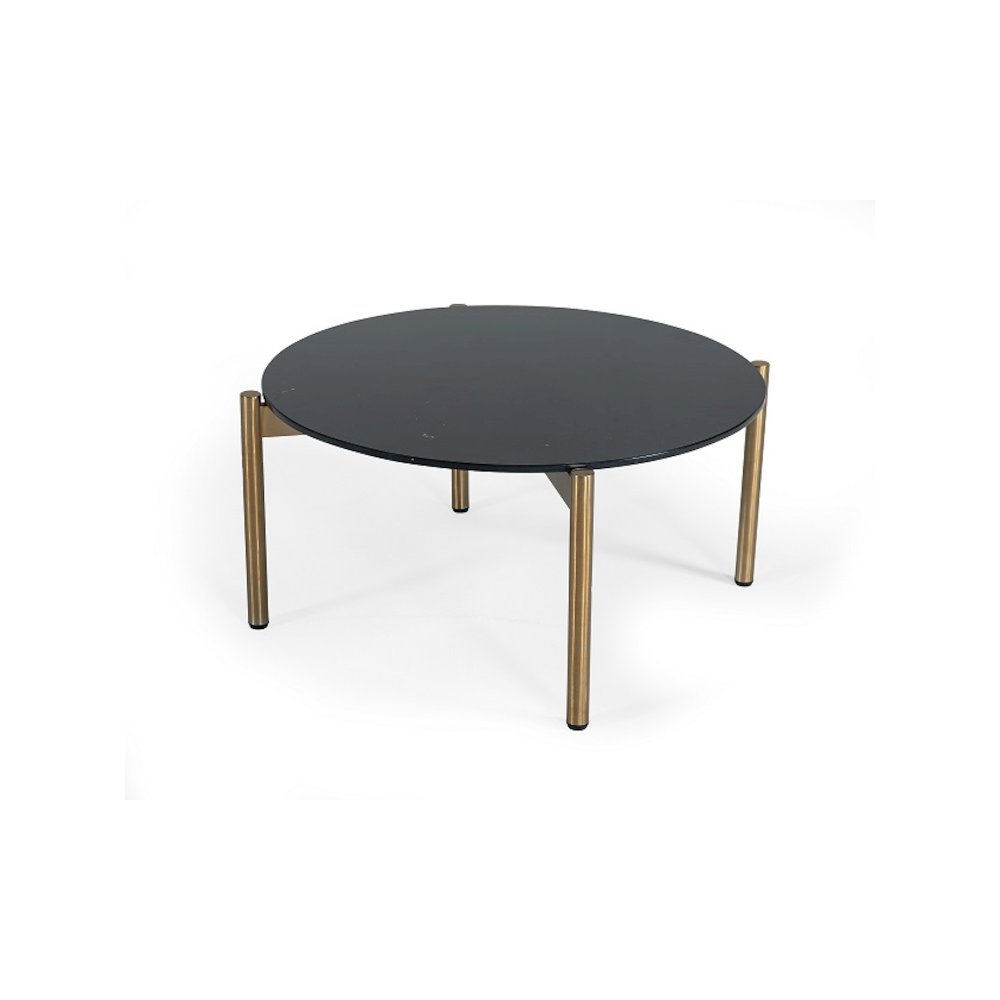 Modrest Denzel - Black Marble + Gold Coffee Table. Picture 1