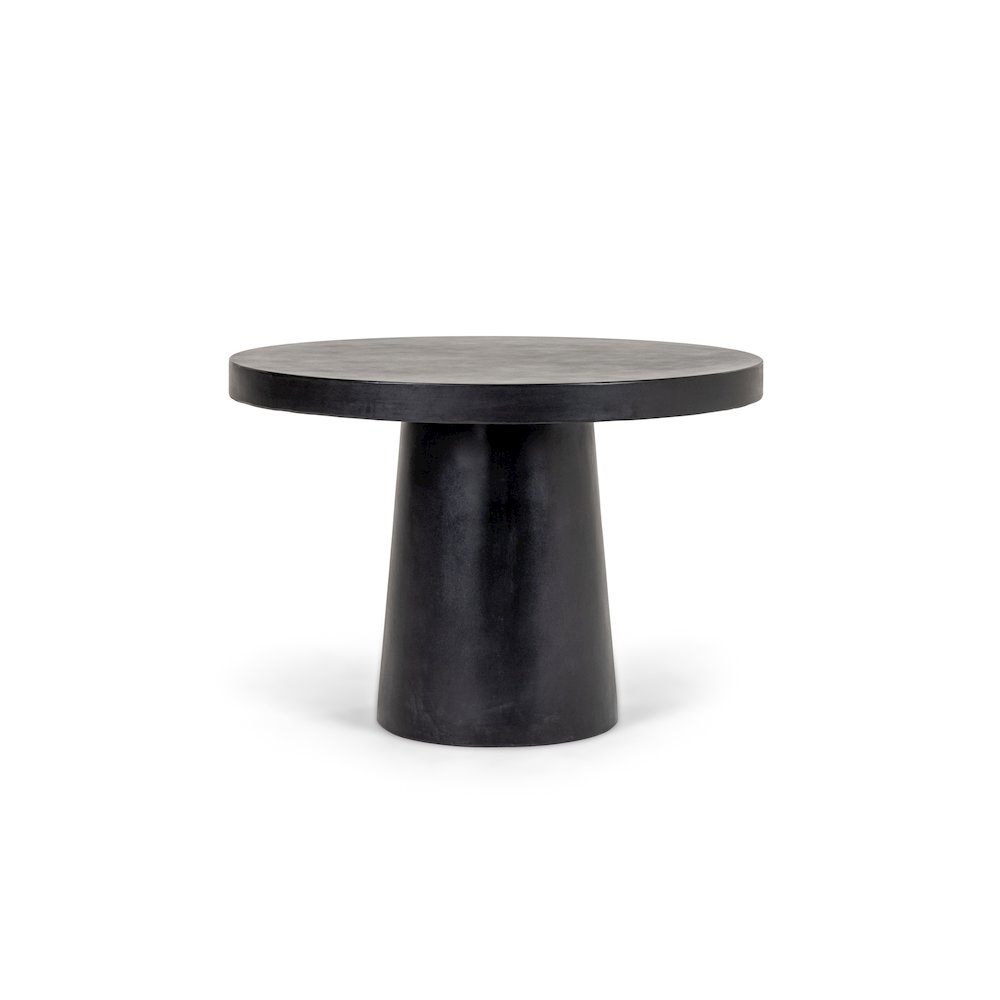 Modrest Desoto - Modern Black Concrete Round Dining Table. Picture 1