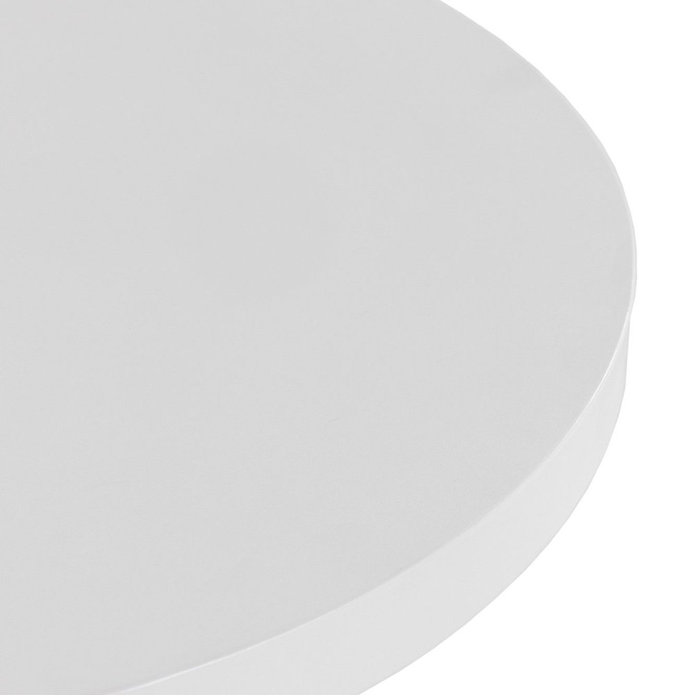Desoto - Modern White Concrete Round Coffee Table. Picture 4